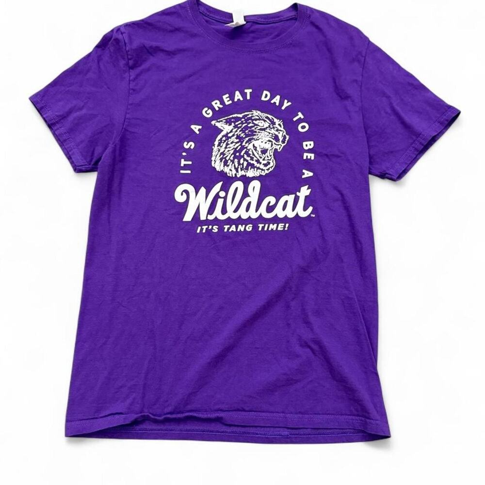 Kansas State Wildcats "It's Tang Time" Purple Graphic Basketball T-Shirt Size M